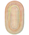 Capel Cutting Garden Oval Braid 0450-150 Buttercup 5' X 8' Area Rug