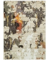 Jhb Design Journey Alpine Stone 1'10" X 3'2" Area Rug In Beige/charcoal