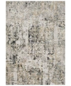 Surya Quatro Qua-2300 Medium Gray 6'7" X 9'6" Area Rug In Medium Gray