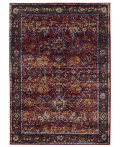 Jhb Design Journey Prima 2'6" X 12' Runner Rug In Red