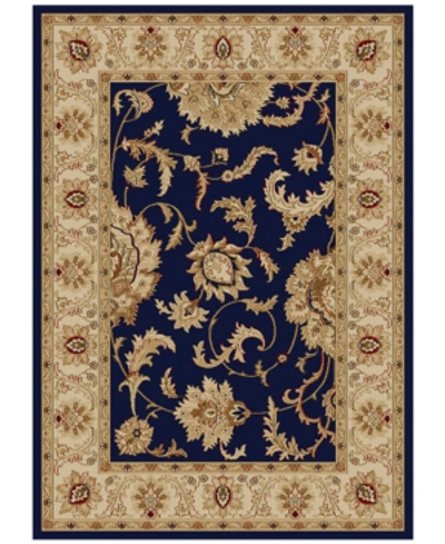Km Home Closeout!  Pesaro Imperial 5'5" X 7'7" Area Rug In Navy