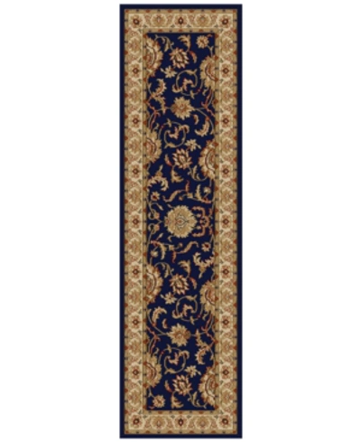Km Home Closeout!  Pesaro Imperial 2'2" X 7'7" Runner In Navy