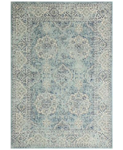 Bb Rugs Bayside Alm215 2'6" X 8'6" Runner Area Rug In Aqua