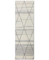 Bb Rugs Closeout! Downtown Hg323 2'6" X 8' Runner Area Rug In Ivory