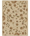Km Home Closeout!  Pesaro Flores 5'5" X 7'7" Area Rug In Ivory