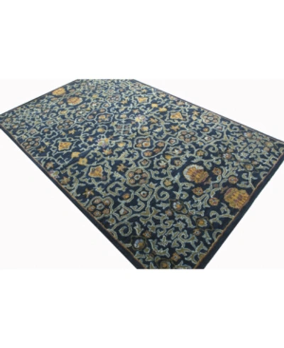 Bb Rugs Dijay Djy-131 Navy 2'6" X 8' Runner Area Rug