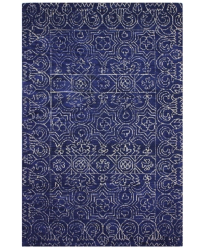 Bb Rugs Nico Nic-133 5' X 7'6" Area Rug In Navy