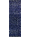 Bb Rugs Nico Nic-133 2'6" X 8' Runner Area Rug In Navy