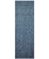 Bb Rugs Nico Nic-133 2'6" X 8' Runner Area Rug In Azure