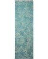 Bb Rugs Taron Val-01 Ivory 2'6" X 8' Runner Rug In Teal