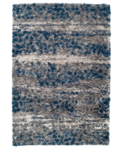 D Style Closeout!  Jackson Shag Speckle 5'3" X 7'7" Area Rug In Blue