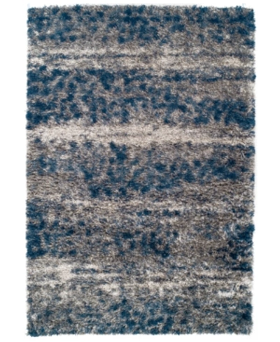 D Style Closeout!  Jackson Shag Speckle 7'10" X 10'7" Area Rug In Blue