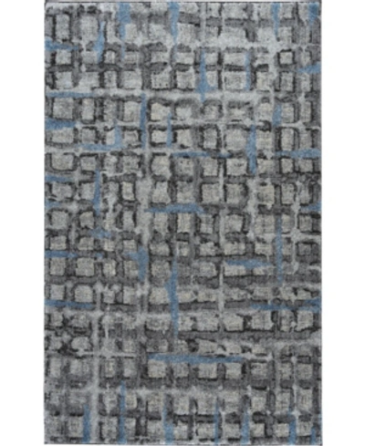 D Style Tempo Tem7 Pewter 3'3" X 5'3" Area Rug