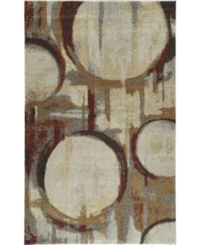D Style Closeout!  Tempo Tem12 5'3" X 7'7" Area Rug In Earth