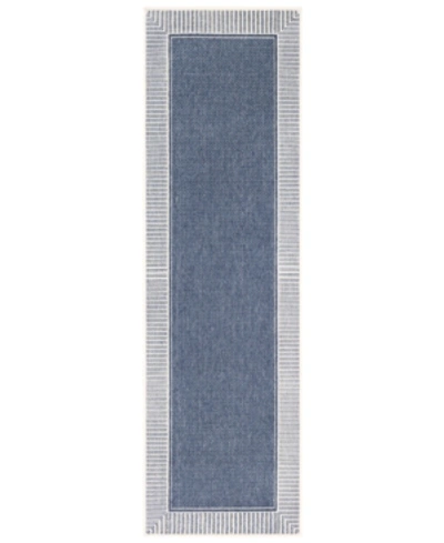 Surya Alfresco Alf-9682 Charcoal 2'3" X 7'9" Runner Area Rug, Indoor/outdoor In Charcoal