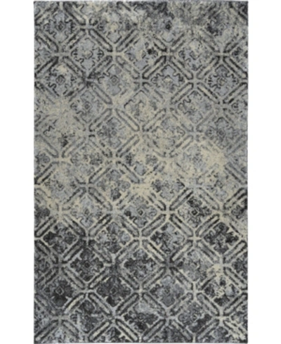D Style Tempo Tem8 5'3" X 7'7" Area Rug In Charcoal
