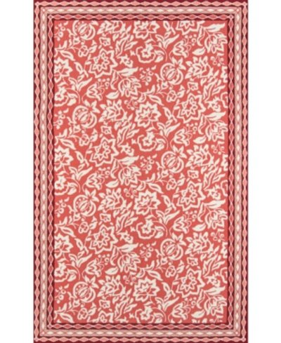 Madcap Cottage Under The Loggia Rokeby Road 2'3" X 8' Indoor/outdoor Runner Area Rug In Red