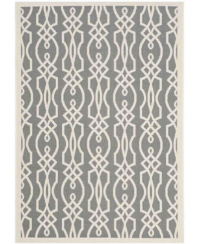 Martha Stewart Collection Cement 6'7" X 9'6" Outdoor Area Rug, Created For Macy's In Stone