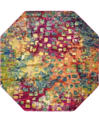 Bridgeport Home Adah Ada1 8' X 8' Octagon Area Rug In Multi