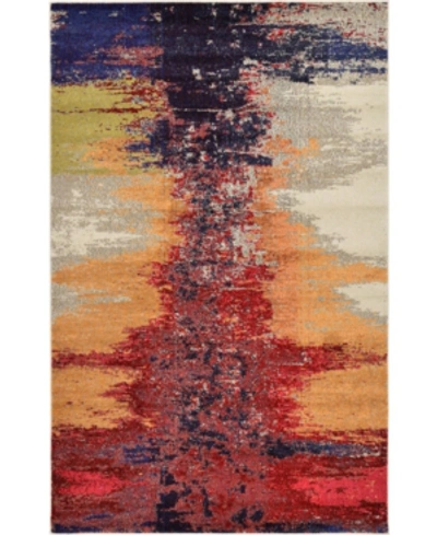 Bridgeport Home Closeout! Bayshore Home Newwolf New2 Pink 5' X 8' Area Rug