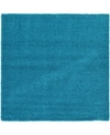 BRIDGEPORT HOME EXACT SHAG EXS1 TURQUOISE 8' 2" X 8' 2" SQUARE AREA RUG