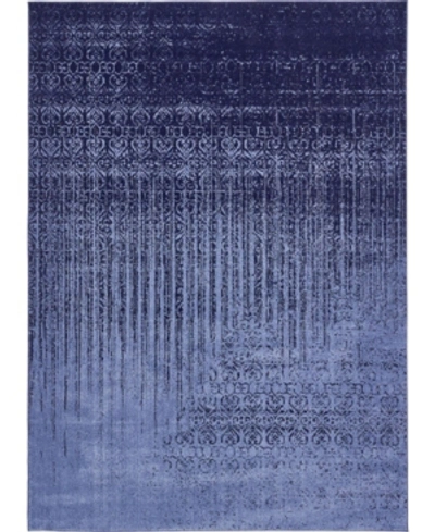 Bridgeport Home Lyon Lyo2 8' X 11' Area Rug In Blue