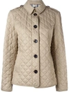 BURBERRY BURBERRY DIAMOND QUILTED JACKET - NEUTRALS,399889511348544