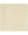 BRIDGEPORT HOME EXACT SHAG EXS1 PURE IVORY 8' 2" X 8' 2" SQUARE AREA RUG