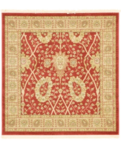 Bridgeport Home Closeout! Bayshore Home Orwyn Orw9 Red 4' X 4' Square Area Rug