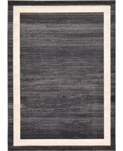 Bridgeport Home Lyon Lyo5 7' X 10' Area Rug In Black