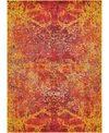 BRIDGEPORT HOME CLOSEOUT! BAYSHORE HOME NEWWOLF NEW3 RED 7' X 10' AREA RUG
