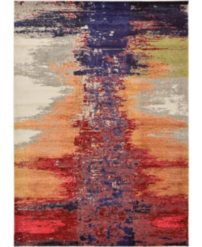 Bridgeport Home Closeout! Bayshore Home Newwolf New2 Pink 7' X 10' Area Rug