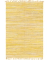 BRIDGEPORT HOME JARI STRIPED JAR1 YELLOW 4' X 6' AREA RUG