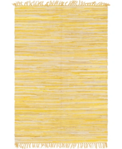 Bridgeport Home Jari Striped Jar1 Yellow 4' X 6' Area Rug