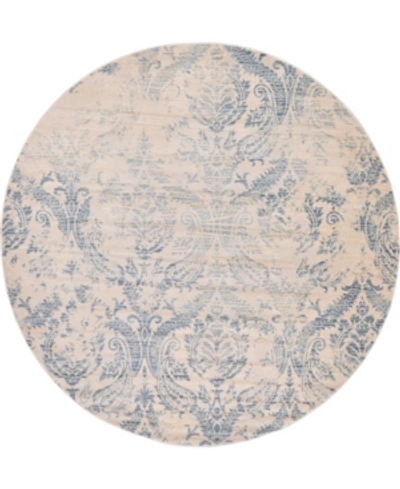 Bridgeport Home Closeout! Bayshore Home Caan Can5 6' X 6' Round Area Rug In Blue