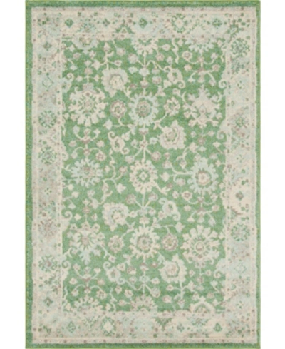 Bridgeport Home Closeout! Bayshore Home Lorem Lor3 5' 3" X 7' 7" Area Rug In Green