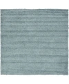 BRIDGEPORT HOME EXACT SHAG EXS1 LIGHT SLATE BLUE 8' 2" X 8' 2" SQUARE AREA RUG