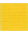 BRIDGEPORT HOME EXACT SHAG EXS1 TUSCAN SUN YELLOW 8' 2" X 8' 2" SQUARE AREA RUG