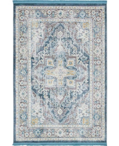 Bridgeport Home Kenna Ken1 5' 5" X 8' Area Rug In Blue