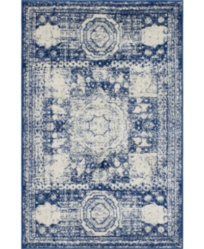 Bridgeport Home Closeout! Bayshore Home Mobley Mob2 4' X 6' Area Rug In Blue