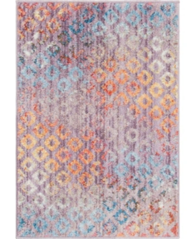 Bridgeport Home Prizem Shag Prz2 Lilac 2' 2" X 3' Area Rug