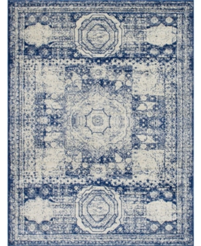 Bridgeport Home Closeout! Bayshore Home Mobley Mob2 8' X 10' Area Rug In Blue