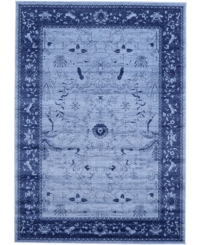 Bridgeport Home Aldrose Ald4 7' X 10' Area Rug In Blue