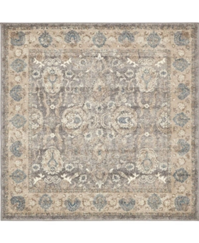 Bridgeport Home Closeout! Bayshore Home Bellmere Bel6 5' X 5' Square Area Rug In Gray