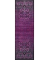 BRIDGEPORT HOME LINPORT LIN6 LILAC 3' X 9' 10" RUNNER AREA RUG