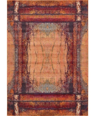 Bridgeport Home Newwolf New4 Orange 7' X 10' Area Rug