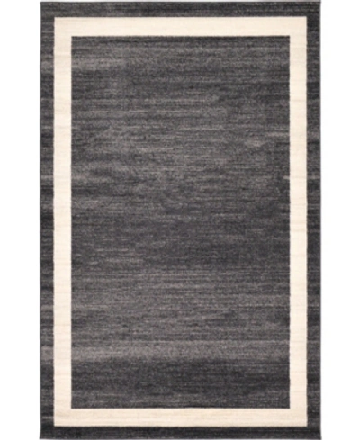 Bridgeport Home Lyon Lyo5 5' X 8' Area Rug In Black