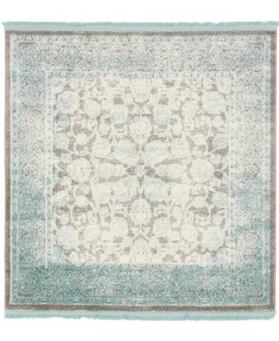 Bridgeport Home Norston Nor3 4' X 4' Square Area Rug In Blue