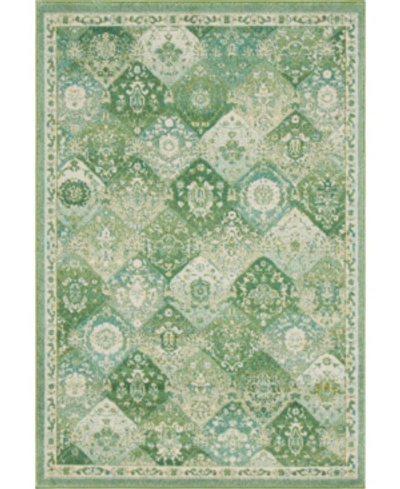 Bridgeport Home Closeout! Bayshore Home Lorem Lor2 5' 3" X 7' 7" Area Rug In Green