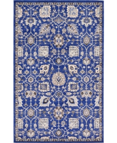 Bridgeport Home Closeout! Bayshore Home Wisdom Wis1 5' X 8' Area Rug In Blue